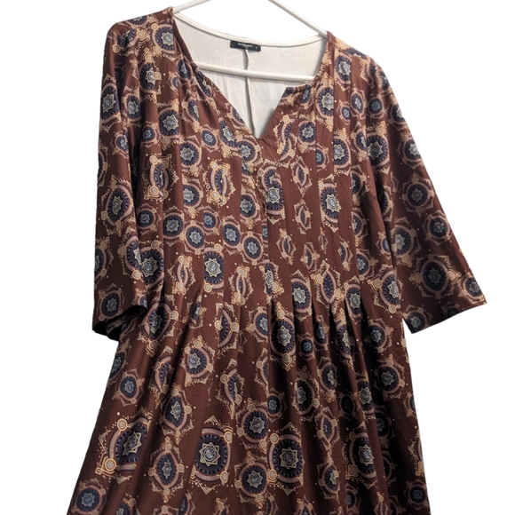 Reborn Third Eye Patter Midi Dress L - Picture 3 of 3